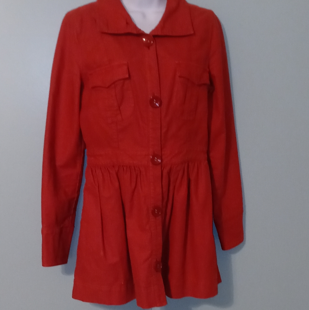 DBLA 5 Button Jacket Size Medium Burnt Orange‎